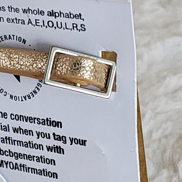 NWT BCBG Gold & Silver Build Your Name Bracelet - Picture 8 of 10